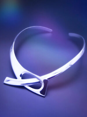 Collier ras de cou géométrique argent 925/1000 LOUISE