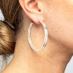 Boucles d'oreilles créoles argent 925/1000 LINA