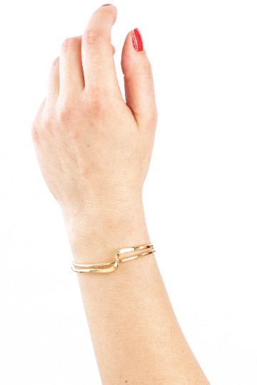 Bracelet jonc vermeil MAELYS